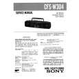 SONY CFSW304 Service Manual cover photo