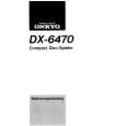 ONKYO DX-6470 Owner's Manual cover photo