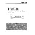 ONKYO T430RDS Owner's Manual cover photo