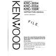 KENWOOD KRC2004 Owner's Manual cover photo