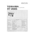 TOSHIBA RT200S Service Manual cover photo