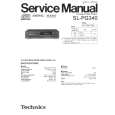 TECHNICS SL-PG340 Service Manual cover photo