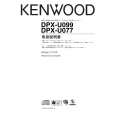 KENWOOD DPX-U077 Owner's Manual cover photo