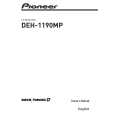 PIONEER DEH-1190MP/XN/ID Owner's Manual cover photo