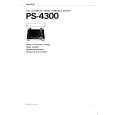 SONY PS4300 Owner's Manual cover photo