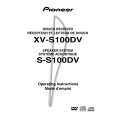 PIONEER XV-S100DV/MYXJN Owner's Manual cover photo