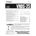 TEAC VRDS25 Owner's Manual cover photo