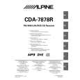 ALPINE CDA7878R Owner's Manual cover photo