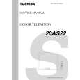 TOSHIBA 20AS22 Service Manual cover photo
