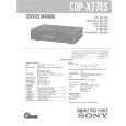 SONY CDPX77ES Service Manual cover photo