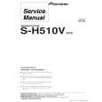 PIONEER S-H510V/XDCN Service Manual cover photo
