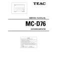 TEAC MC-D76 Service Manual cover photo