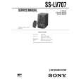 SONY SS-LV707 Service Manual cover photo