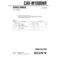 SONY CAVM1000NR Service Manual cover photo