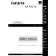 AIWA CTFX719 YZ Service Manual cover photo
