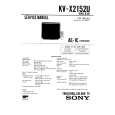 SONY KVX2152U Service Manual cover photo