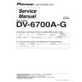 PIONEER DV-6700A-G Service Manual cover photo