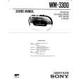 SONY WM-3300 Owner's Manual cover photo