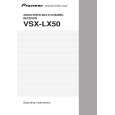 PIONEER VSX-LX50/SFXJ Owner's Manual cover photo