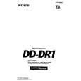 SONY DD-DR1 Owner's Manual cover photo