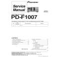 PIONEER PD-F1007 Service Manual cover photo