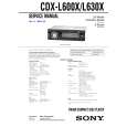 SONY CDXL600X Service Manual cover photo