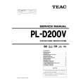 TEAC PL-D200V Service Manual cover photo
