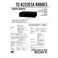 SONY TC-K222ESA Service Manual cover photo