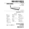 SONY RDRVX511 Service Manual cover photo