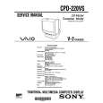 SONY CPD-220VS Owner's Manual cover photo