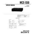 SONY MCE-S50 Service Manual cover photo