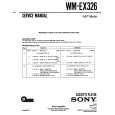 SONY WM-EX326 Service Manual cover photo