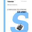 TOSHIBA SX2981 Service Manual cover photo