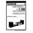 PIONEER C-2000 Owner's Manual cover photo