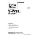 PIONEER S-W39 Service Manual cover photo