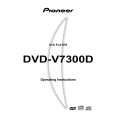 PIONEER DVDV7300D Owner's Manual cover photo