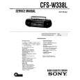 SONY CFSW338L Service Manual cover photo