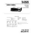 SONY TAD505 Service Manual cover photo