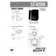 SONY SSH2500 Service Manual cover photo