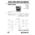 SONY HCDXB200 Service Manual cover photo