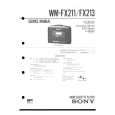 SONY WMFX211 Service Manual cover photo