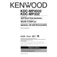 KENWOOD KDC-MP4032 Owner's Manual cover photo