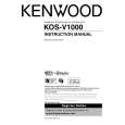 KENWOOD KOS-V1000 Owner's Manual cover photo