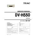 TEAC DV-H550 Service Manual cover photo