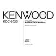 KENWOOD KDC-8023 Owner's Manual cover photo