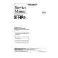 PIONEER SHF9 Service Manual cover photo