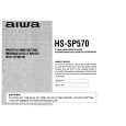 AIWA HSSP570 Owner's Manual cover photo