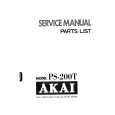 AKAI PS-200T Service Manual cover photo