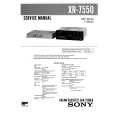 SONY XR7550 Service Manual cover photo