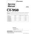 PIONEER CX958 Service Manual cover photo